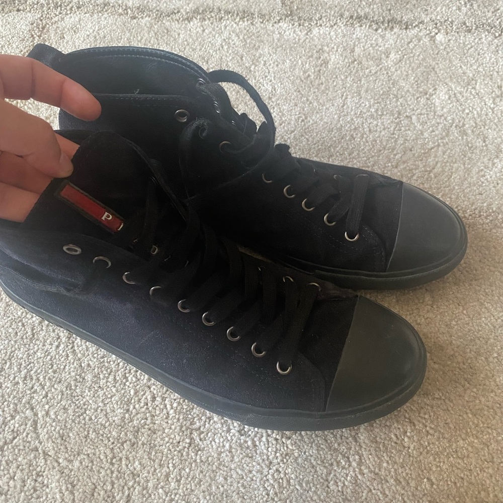 Prada Classic High Top Sneakers - Picture 3 of 7